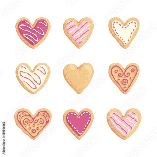 St Valentines cookies collection