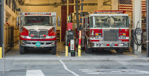 fire truck at the Firehouse