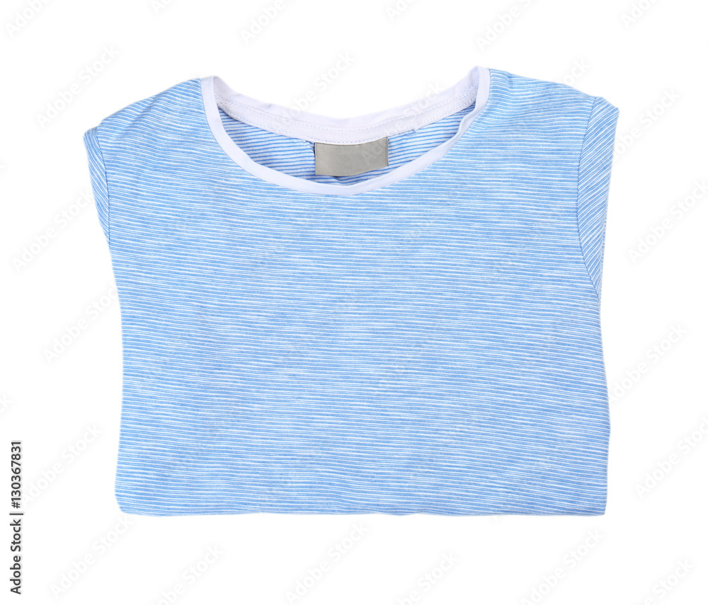 Blank color t-shirt on white background