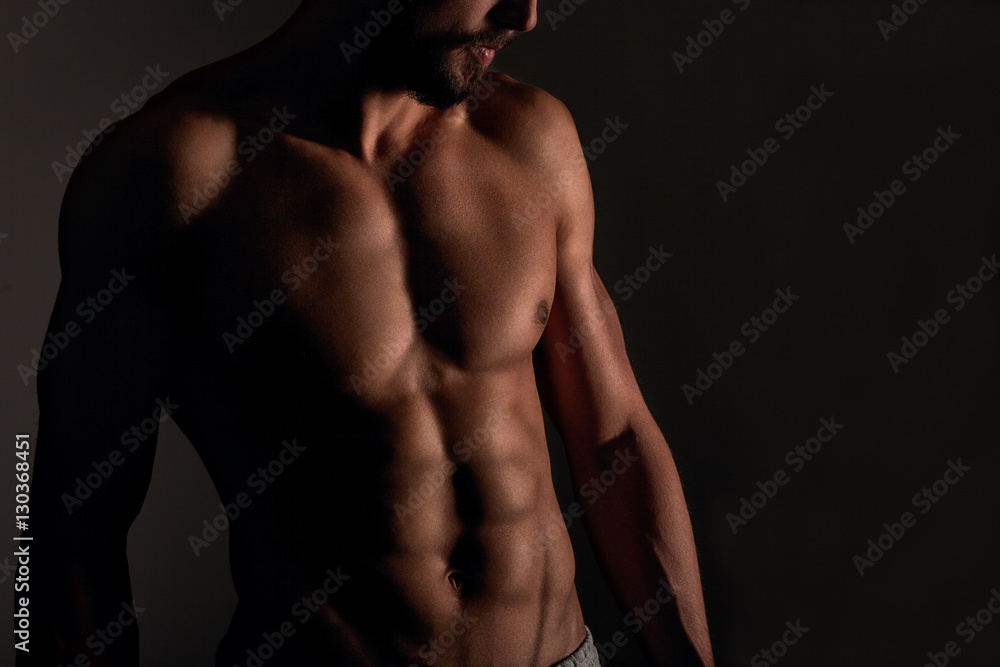 Muscular male torso