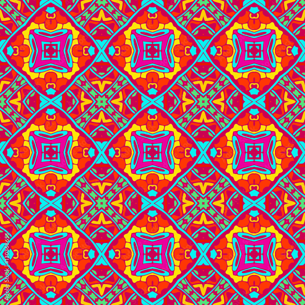 Geometric tiles  seamless pattern