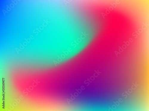 Abstract horizontal blur colorful gradient background with pink, red, yellow, emerald, blue, cyan and green colors for deign concepts, wallpapers, web, presentations and prints. Vector illustration.