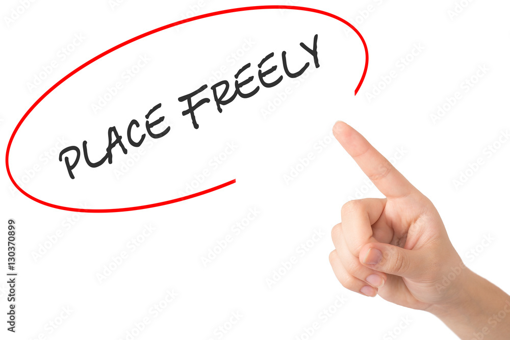 Hand of a young girl points to a word Hand of a young girl points to a word
