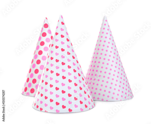 Party hats on white background © Africa Studio