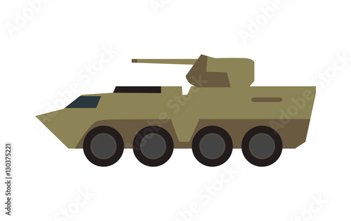 Armored Personnel Carrier Vector Illustration