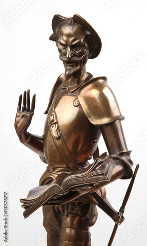  Sculpture antiques Don Quixote of La Mancha by Miguel de Cervantes (sculptor J.Gautier. 1911)