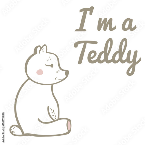 Cartoon Teddy Bear Illustration © Ольга Деева