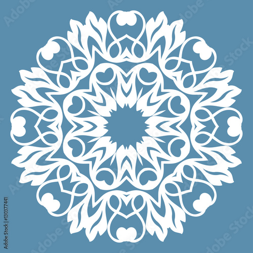 Oriental pattern with arabesques and floral elements, classic or