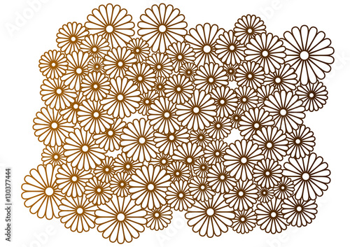 花の模様（透過）