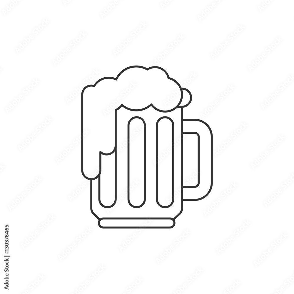Beer thin line icon Beer thin line icon