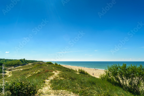 RUSSIA  VILLAGE of  MARINE - August  2016  the Beach on the Curonian spit
