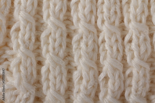 knitted fabric texture, cream cables