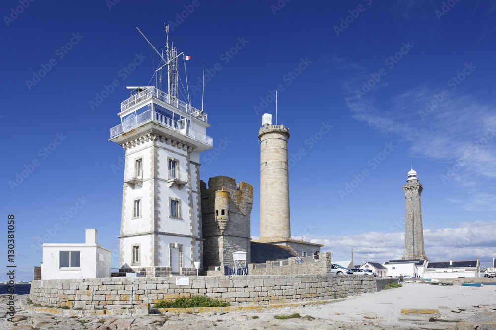 Lighthouse of Phare d'Eckmuhl, Penmarc'h, Finistere, Brittany, France Lighthouse of Phare d'Eckmuhl, Penmarc'h, Finistere, Brittany, France