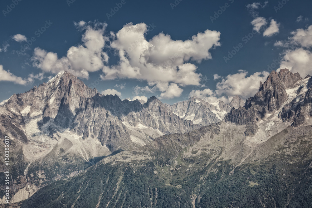 Gloomy mountain landscape. Matte photo processing. Gloomy mountain landscape. Matte photo processing.