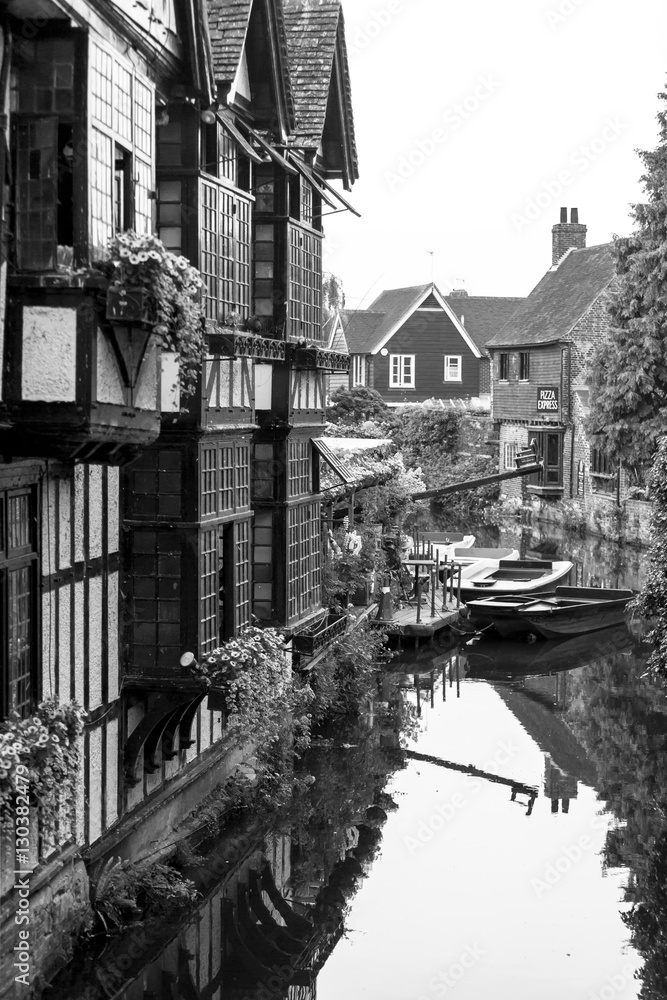 Old Weavers House on the River Stour. Canterbury, Kent, UK