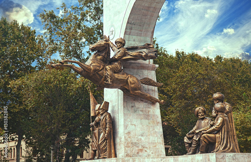 The monument to Sultan Mehmed II
