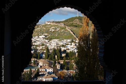Granada - Vista sul quartiere Albaicin - Alhambra Palace