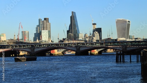 London  New City Skyline (12-2016) / View over blackfriars bridge © holger.l.berlin