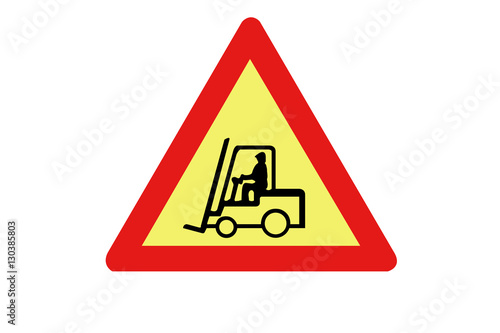 Panneau signalisation chariot élévateur