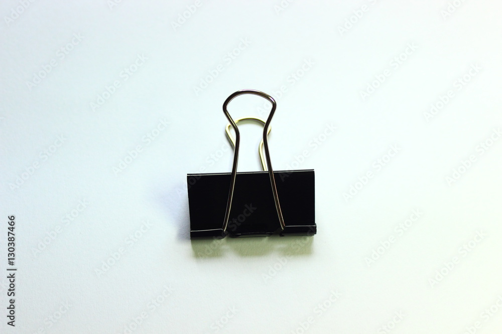 Obraz premium binder clips isolated on white background