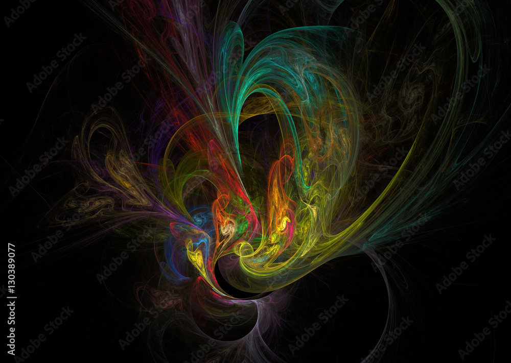 Fototapeta premium Fractal. Abstract background element