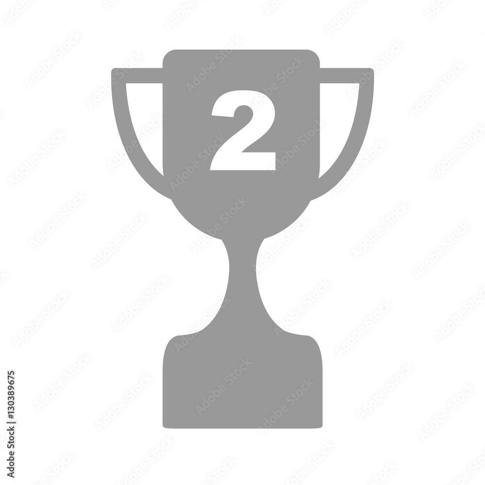 Pokal Silber Platz 2 Stock ベクター Adobe Stock