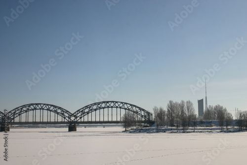 A city landscape in a winter © dachux21