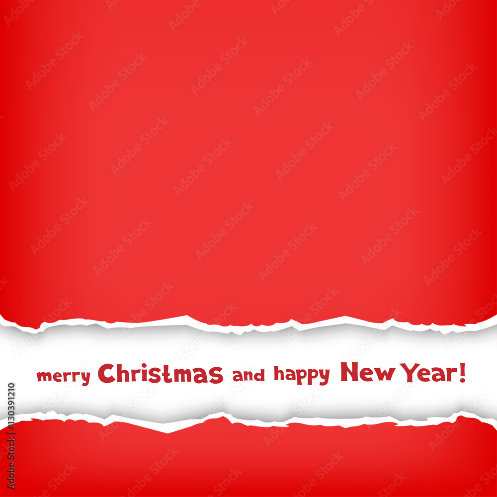 Christmas congratulation wrapped red paper Christmas congratulation wrapped red paper