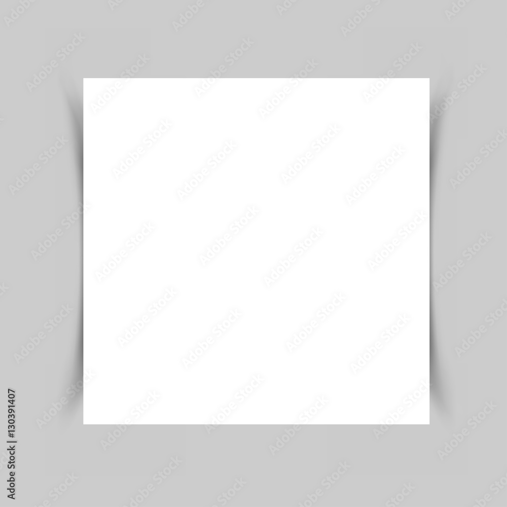 White paper shadow White paper shadow