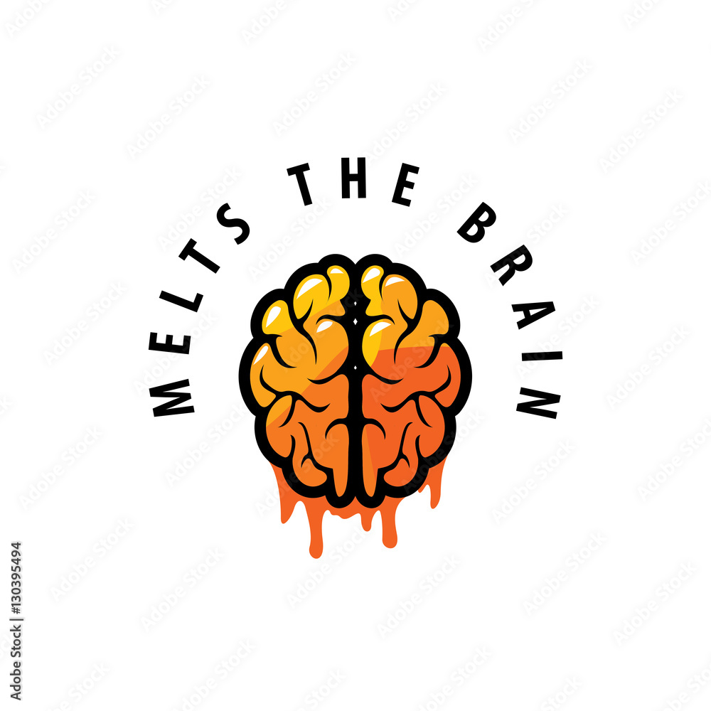 Vector brain logo Vector brain logo