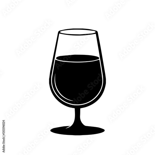 Glass vector icon.