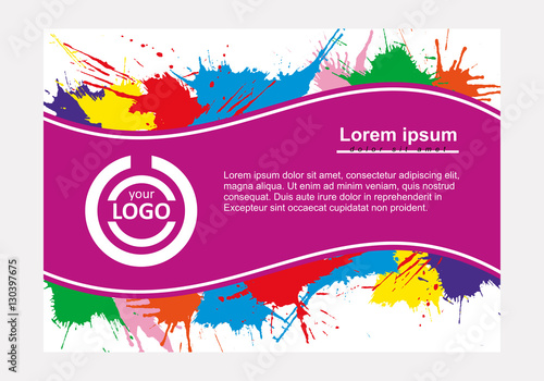 Abstract vector flayer.