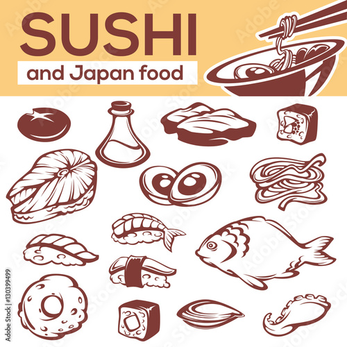 japanese food ingredients, all for your noodle and sushi menu