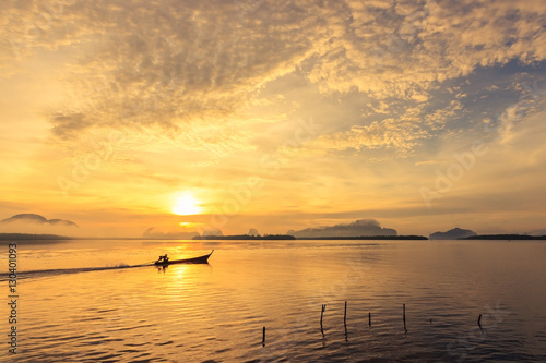 Sunrise at Baan Sam Chong Tai  Phang Nga Thailand.