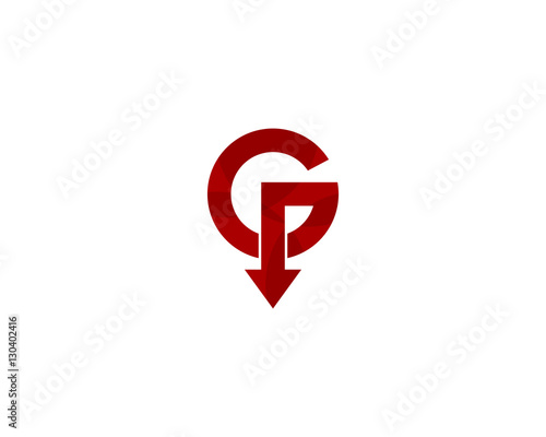Fototapet Letter G Gravity Logo Design Template Element
