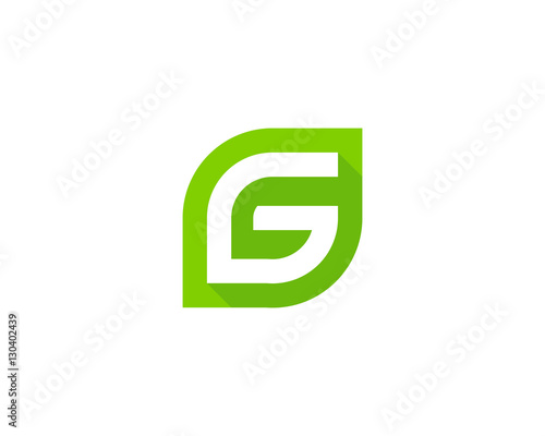 Letter G Green Logo Design Template Element