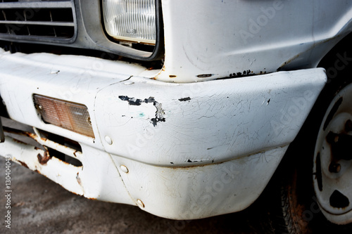 rusty car detail