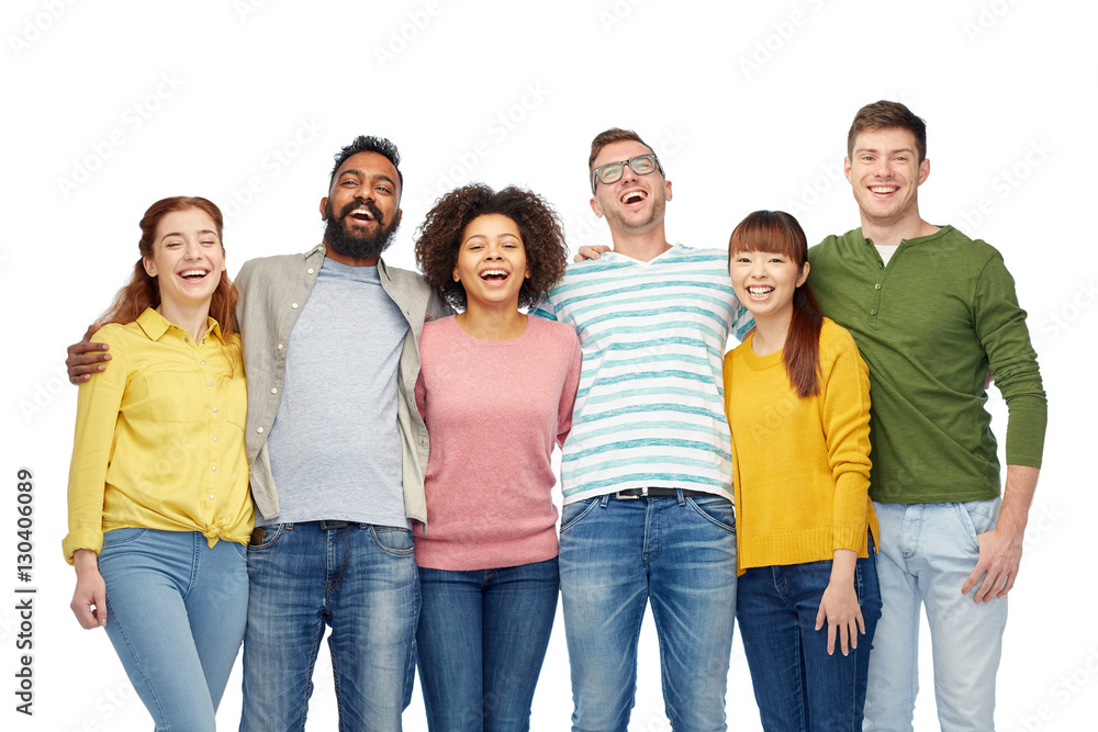 international group of happy smiling people international group of happy smiling people