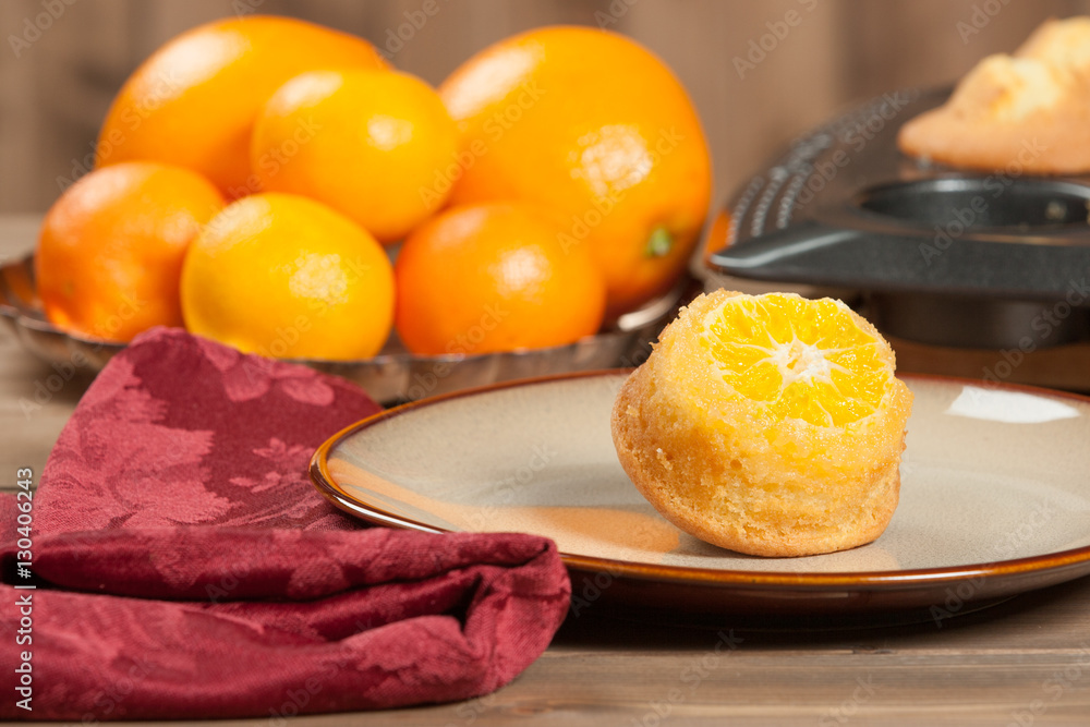 Homebaked Upside Down Clementine Muffins. Oranges, Tangerines. Homebaked Upside Down Clementine Muffins. Oranges, Tangerines.