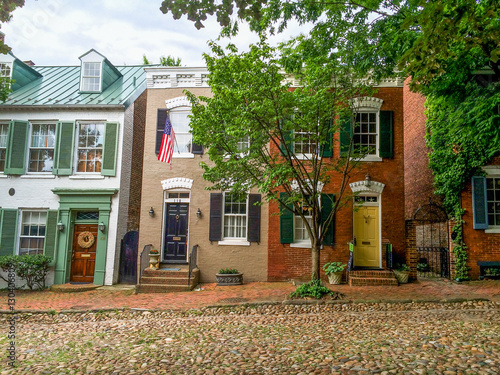 Captain's Row in Old Town Alexandria, Virginia