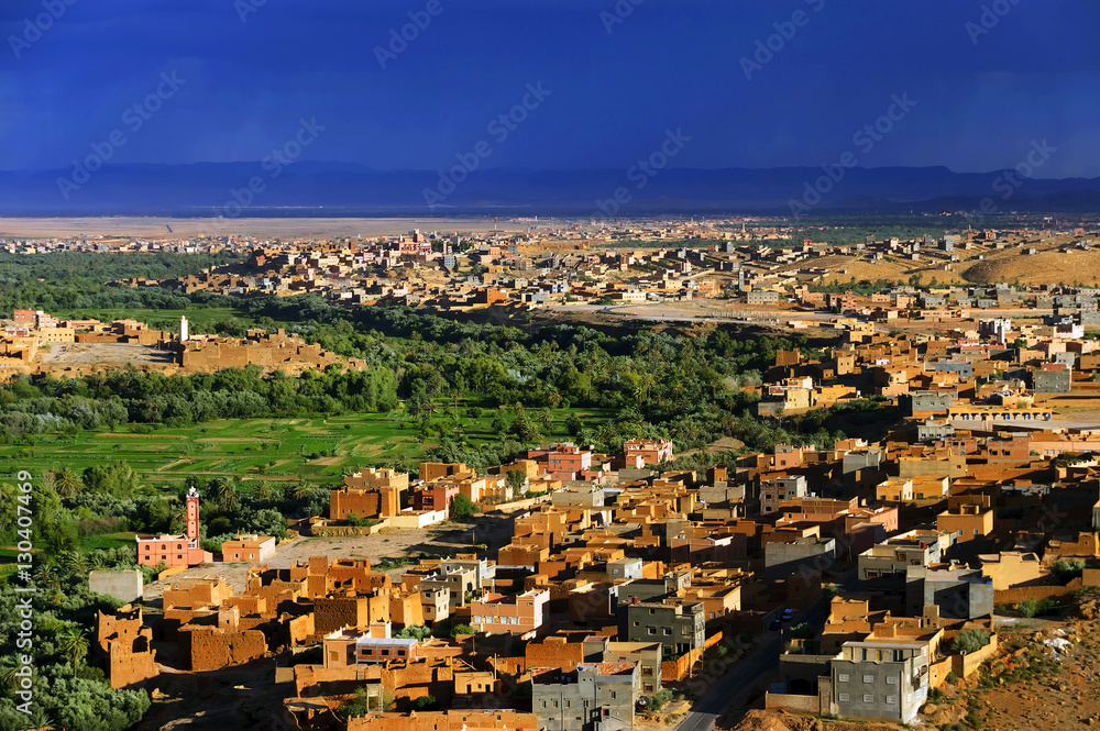 Town and oasis of Tinerhir, Morocco, Africa