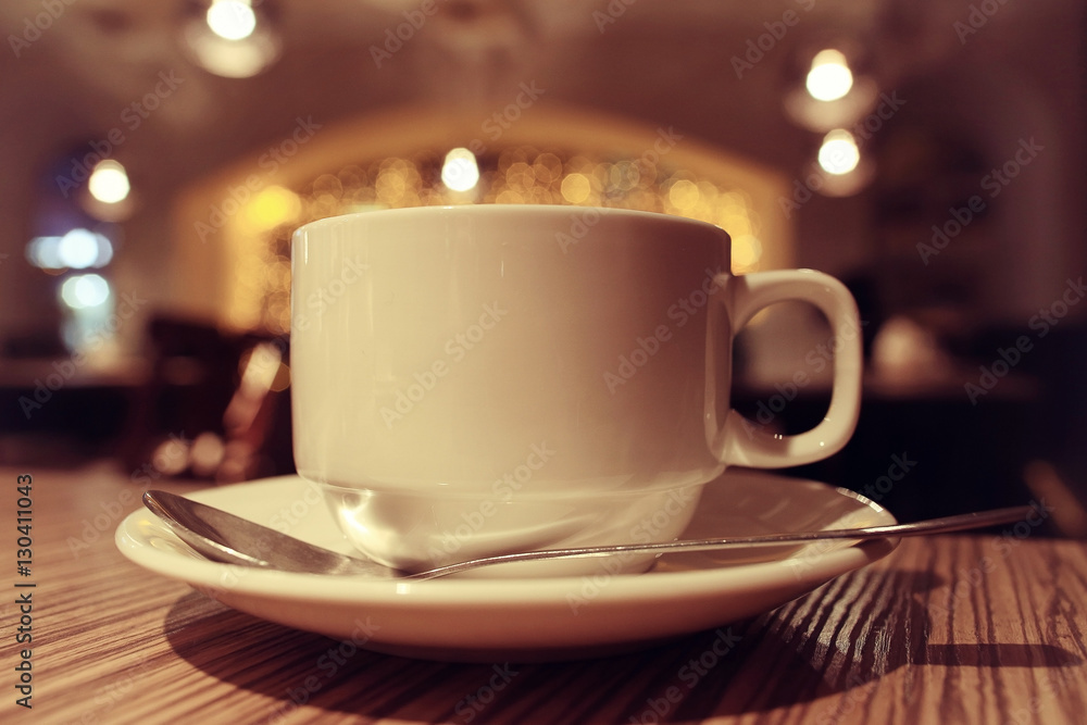Fototapeta premium blurred background coffee tea cup teapot