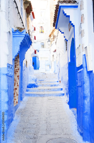 Architectural detail in the old medina of Chefchaouen, Morocco, Africa © Rechitan Sorin