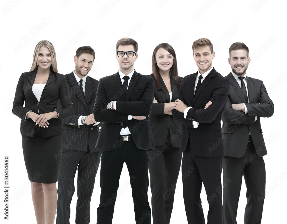 Large group of excited business people. Isolated on white Large group of excited business people. Isolated on white