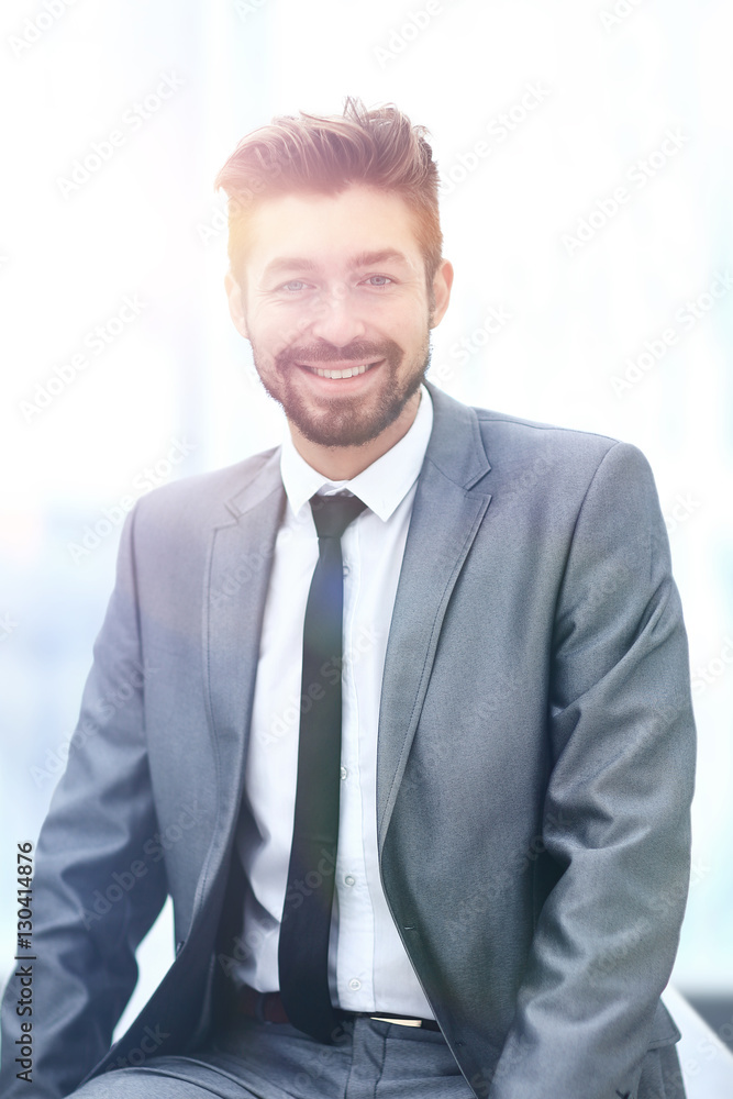portrait of happy smiling business man, isolated on white background portrait of happy smiling business man, isolated on white background