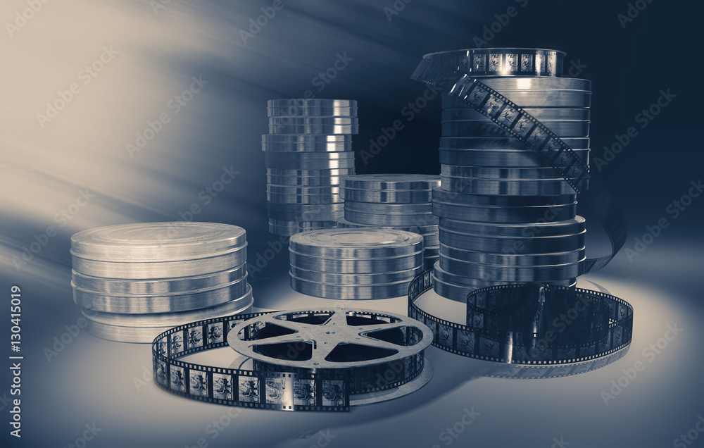 Fototapeta premium Filmmaking concept scene.