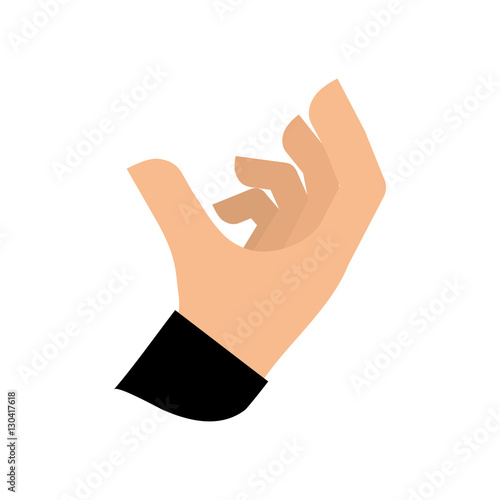 Hand holding something icon vector illustration graphic design
