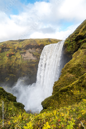 Skogafoss  beautiful waterfall in Iceland