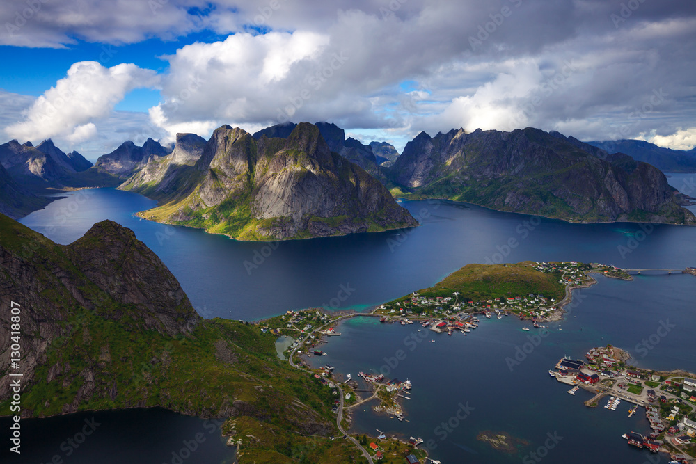 The Fishing Village of Reine in Lofoten, Norway The Fishing Village of Reine in Lofoten, Norway