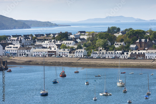 Popular town of Ullapool in Cromartyshire in the Scottish Highlands, Scotland photo